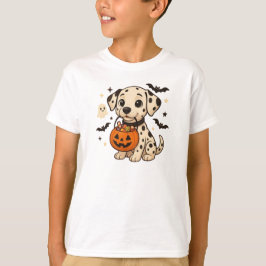 Camiseta Halloween Dalmatian Dog Trick or Treth