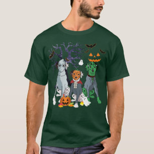 Camiseta Halloween Dalmatian Dog Witch Scary Halloween Cost
