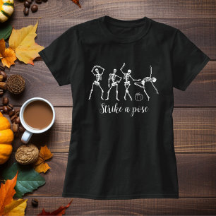 Camiseta Halloween Dancing Skeleton Personalizar Funny Text