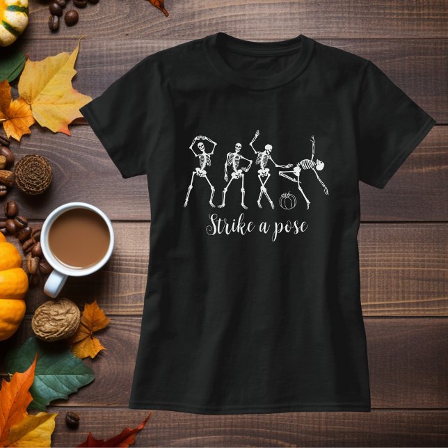 Camiseta Halloween Dancing Skeleton Personalizar Funny Text (Subido por el creador)