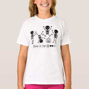 Camiseta Halloween Dancing Skeleton Se Muda Al Surco