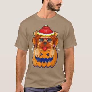 Camiseta Halloween de Acción de Gracias Hombres de Calabaza