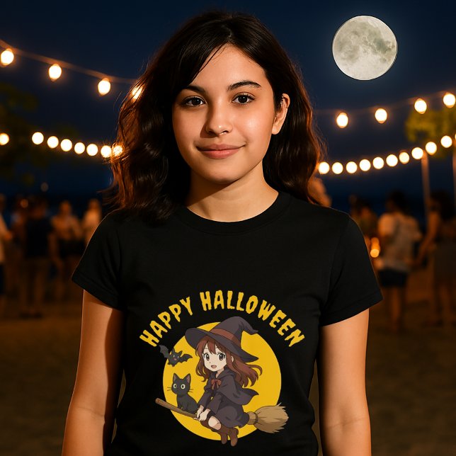 Camiseta Halloween de Anime Witch & Cat en la sala (Subido por el creador)