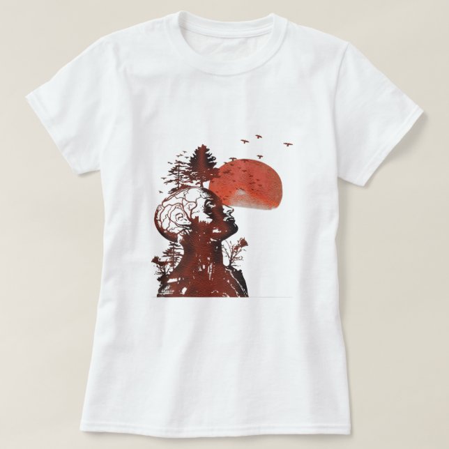 Camiseta Halloween De Árbol Halloween Para Hombres Mujeres  (Diseño del anverso)