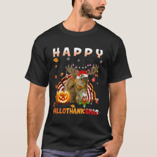Camiseta Halloween De Ardilla Y Feliz Hallo De Navidad