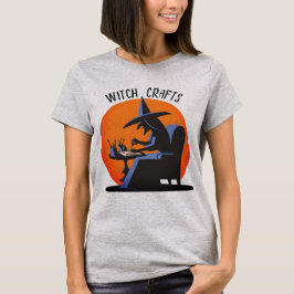 Camiseta Halloween de artesanía retro