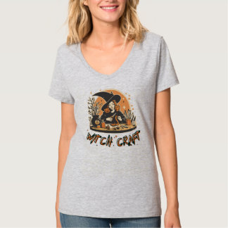 Camiseta Halloween de artesanía retro