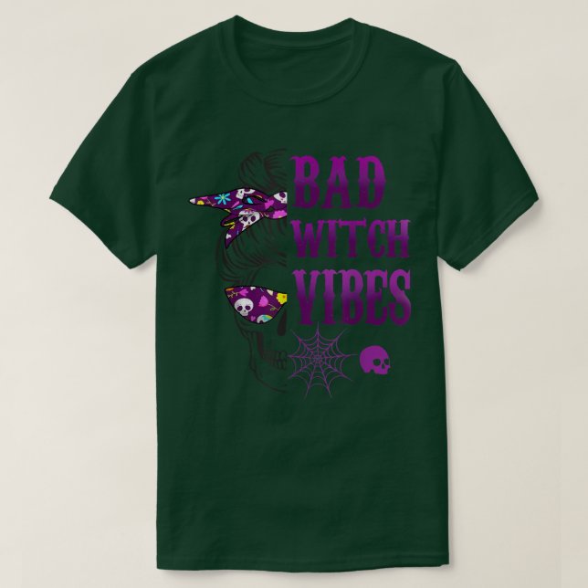 Camiseta Halloween de Bad Witch Vibes (Diseño del anverso)