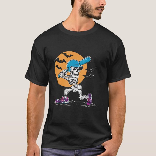 Camiseta Halloween De Béisbol Fantasía Trick Pitcher O (Anverso)