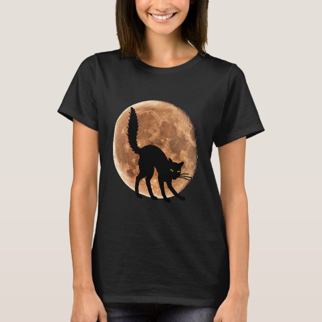 Camiseta Halloween de Black Cat Moon (Anverso)