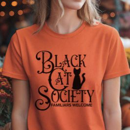 Camiseta Halloween de Black Cat Society