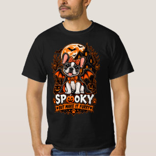 Camiseta Halloween de Bulldog Francés Peludo pero con estil