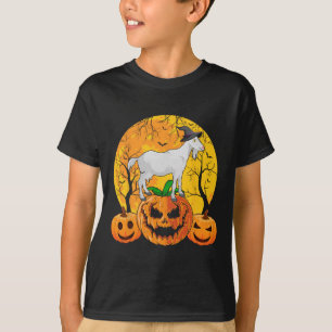 Camiseta Halloween de cabra Calabaza divertida Goat Lover H