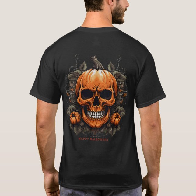 Camiseta Halloween de calabaza (Reverso)