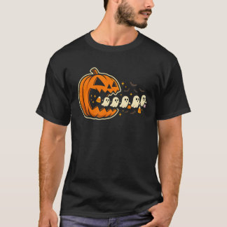 Camiseta Halloween de calabaza arcade Chomper con sendero f