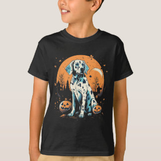 Camiseta Halloween de calabaza dálmata disfraz perro cachor