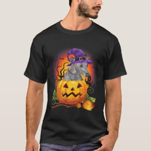 Camiseta Halloween de calabaza de bruja de Greyhound italia