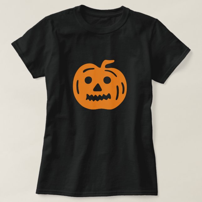 Camiseta Halloween de calabaza de calabaza para naranjas Ja (Diseño del anverso)