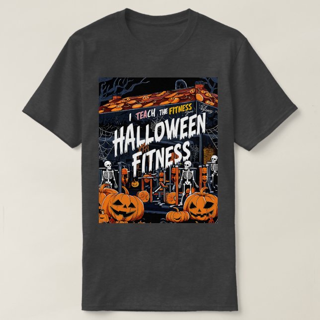 Camiseta Halloween de calabaza gimnasia divertida de hallow (Diseño del anverso)