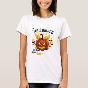 Camiseta Halloween de Calabaza Malvada Diseño de fantasía