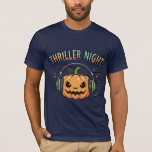 Camiseta Halloween de calabaza nocturna Thriller