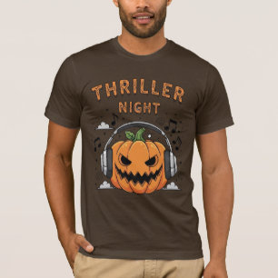 Camiseta Halloween de calabaza nocturna Thriller