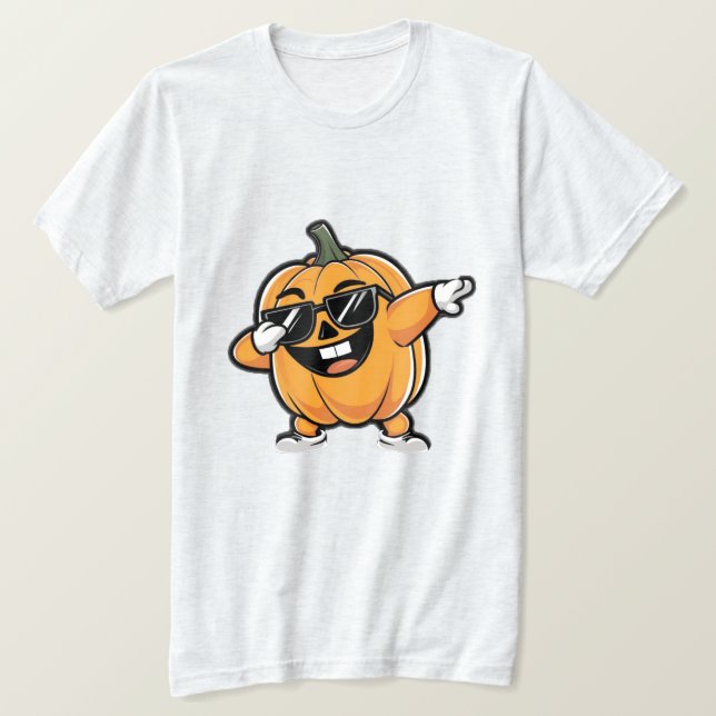 Camiseta Halloween de calabaza suave (Anverso del diseño)