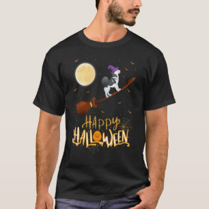 Camiseta Halloween de caza de perras de Malamute
