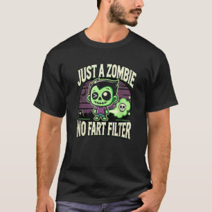 Camiseta Halloween de chiste de chispa zombi sin filtro de