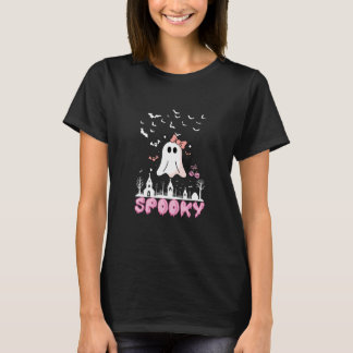 Camiseta Halloween de colores cómodos, chicas de Halloween