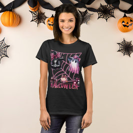 Camiseta Halloween de Coquette Rosa y Negra