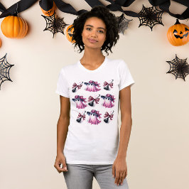 Camiseta Halloween de Coquette Rosa y Negra