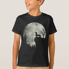 Camiseta Halloween De Dachshund Y Moon