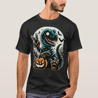 Camiseta Halloween de dinosaurios hippie dinosaurio de TieD