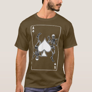 Camiseta Halloween De Disfraces De Cartas De Juego De Esboz