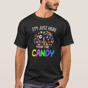Camiseta Halloween de dulces de la golosina estoy aquí para