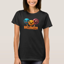 Camiseta Halloween de dulces siniestros