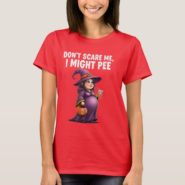 Camiseta Halloween de embarazo lindo perfecto para las madr (Anverso)
