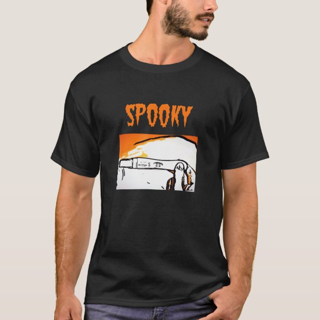 Camiseta Halloween de embarazos espeluznantes. Estar embara (Anverso)