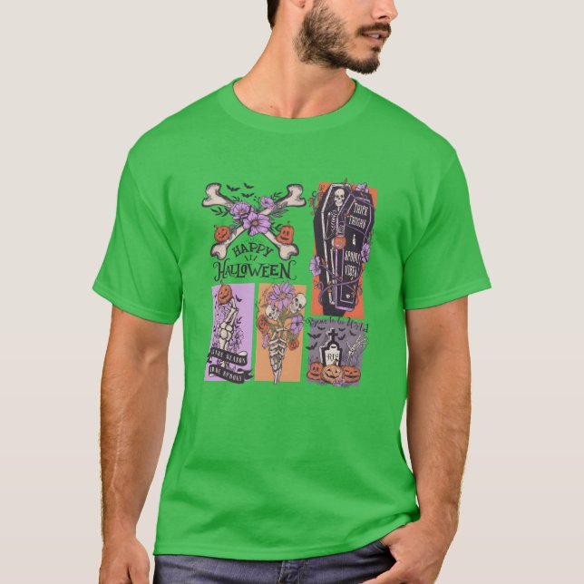 Camiseta Halloween de espeleón espumoso divertido (Anverso)