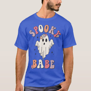 Camiseta Halloween De Flores Con Flower Spookone Ghost Babe