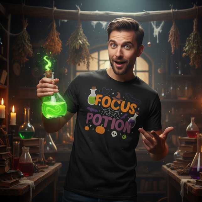 Camiseta Halloween de Focus Potion | Cute Witchy Spook (Subido por el creador)