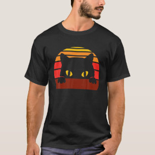 Camiseta Halloween de gatitos, Regalo de gatos negros retro