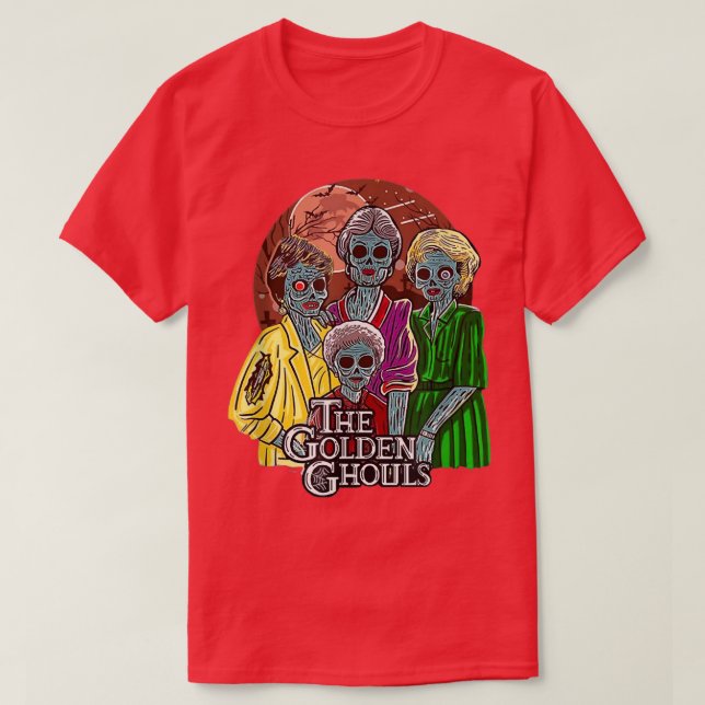 Camiseta Halloween de Golden Ghouls 4091 (Diseño del anverso)