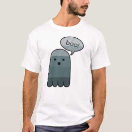 Camiseta Halloween de Gray Boo Ghost Slate