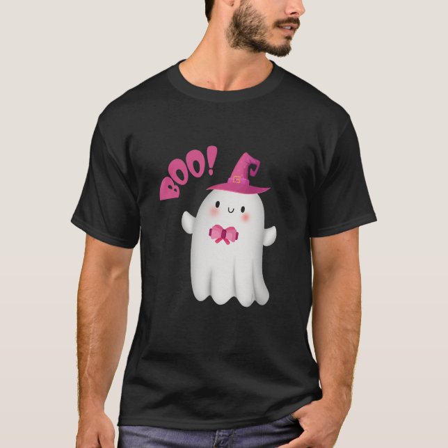 Camiseta Halloween de horror de Fantasma embrujado (Anverso)