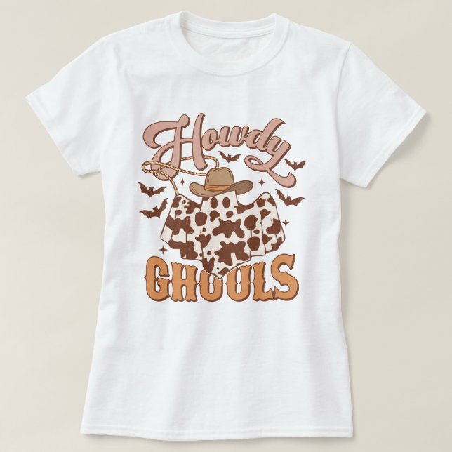 Camiseta Halloween de Howdy Ghouls (Diseño del anverso)