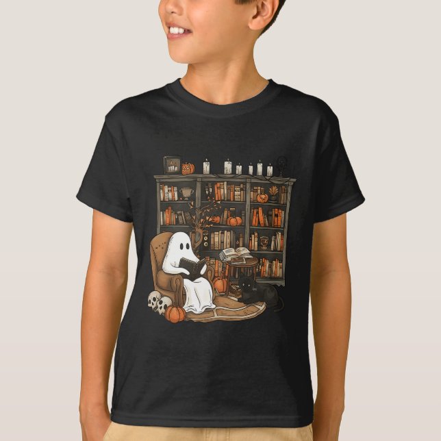 Camiseta Halloween de la Biblioteca de los Amantes del Libr (Anverso)
