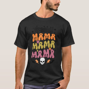 Camiseta Halloween de la bruja de la madre de una loca mamá