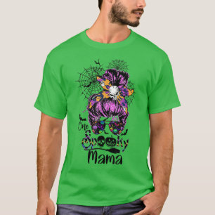 Camiseta Halloween de la bruja de la madre de una mujer loc